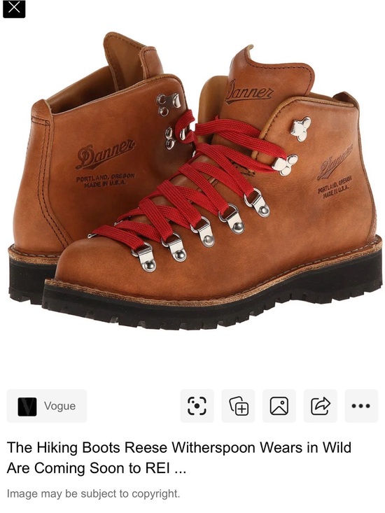 Danner Shoes - Collectors Danner Women’s Kicking boots featured in the movie Wild 8.5